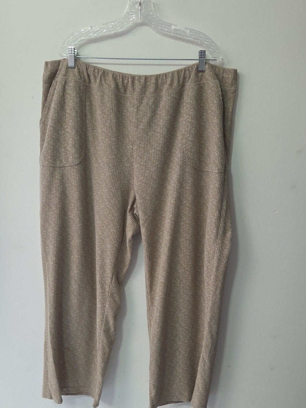 Tranquil & True Ribbed Pull-On Lounge Pants - Oatmeal